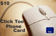 Click Too Phonecard $10